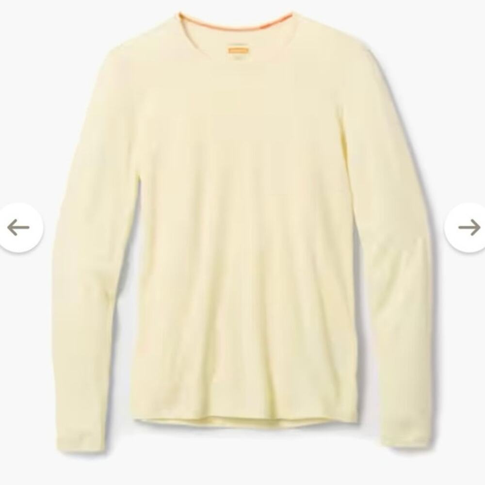 NWOT Icebreaker Merino 200 Oasis Long-Sleeve Crewe Thermal Top in Undyed SZ M
